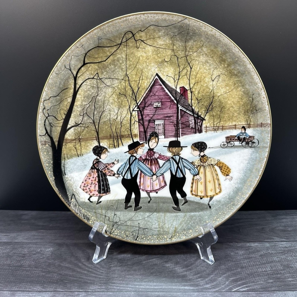 P. Buckley Moss "RING AROUND THE ROSIE"Children Series Anna Perenna 1983